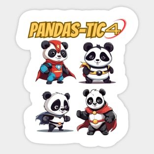 Cute, funny Pandas Sticker
